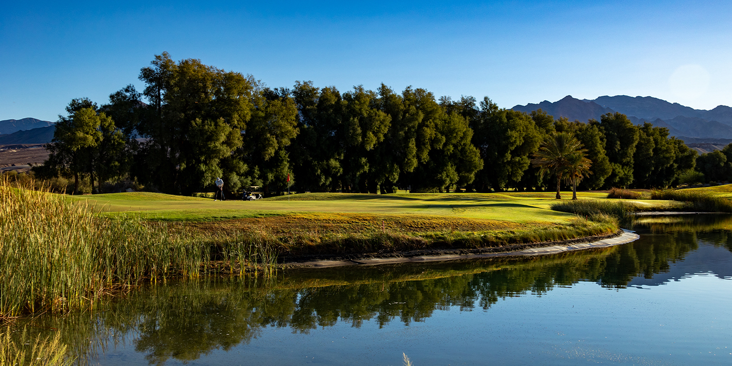 The Furnace Creek Golf Course at Death Valley